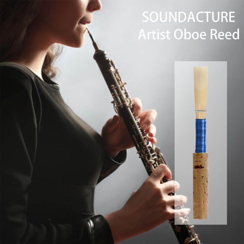 SOUNDACTURE Artist Oboe Reed - Medium Handmade Reed for Oboe, Premium Tone Quality, Perfect for Intermediate and Advanced Players, Excellent Playability - Image 1